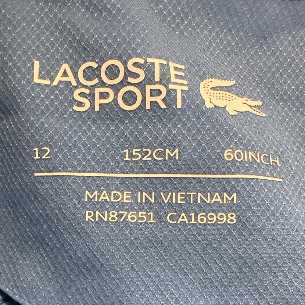 KIDS LACOSTE BLUE / NAVY COLORBLOCK TENNIS TRACKSUIT - SIZE 12